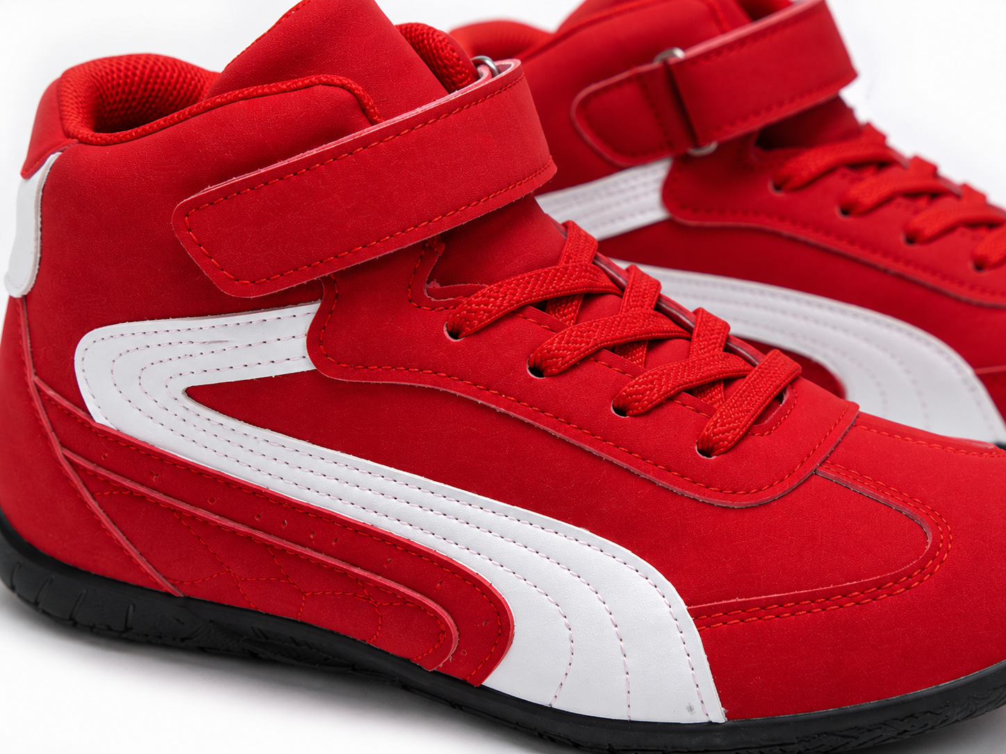 Baskets montantes rouges – Image 3