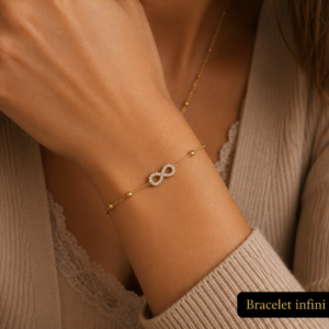 Bracelet Infini Scintillant – Doré & Argenté