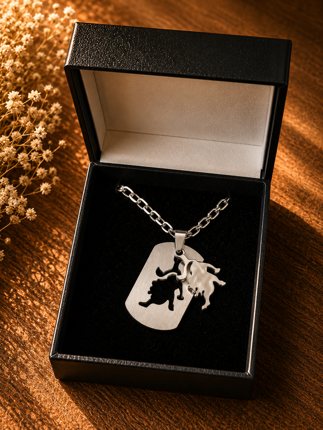 Collier Signe Astrologique Lion – Acier Inoxydable – Image 3