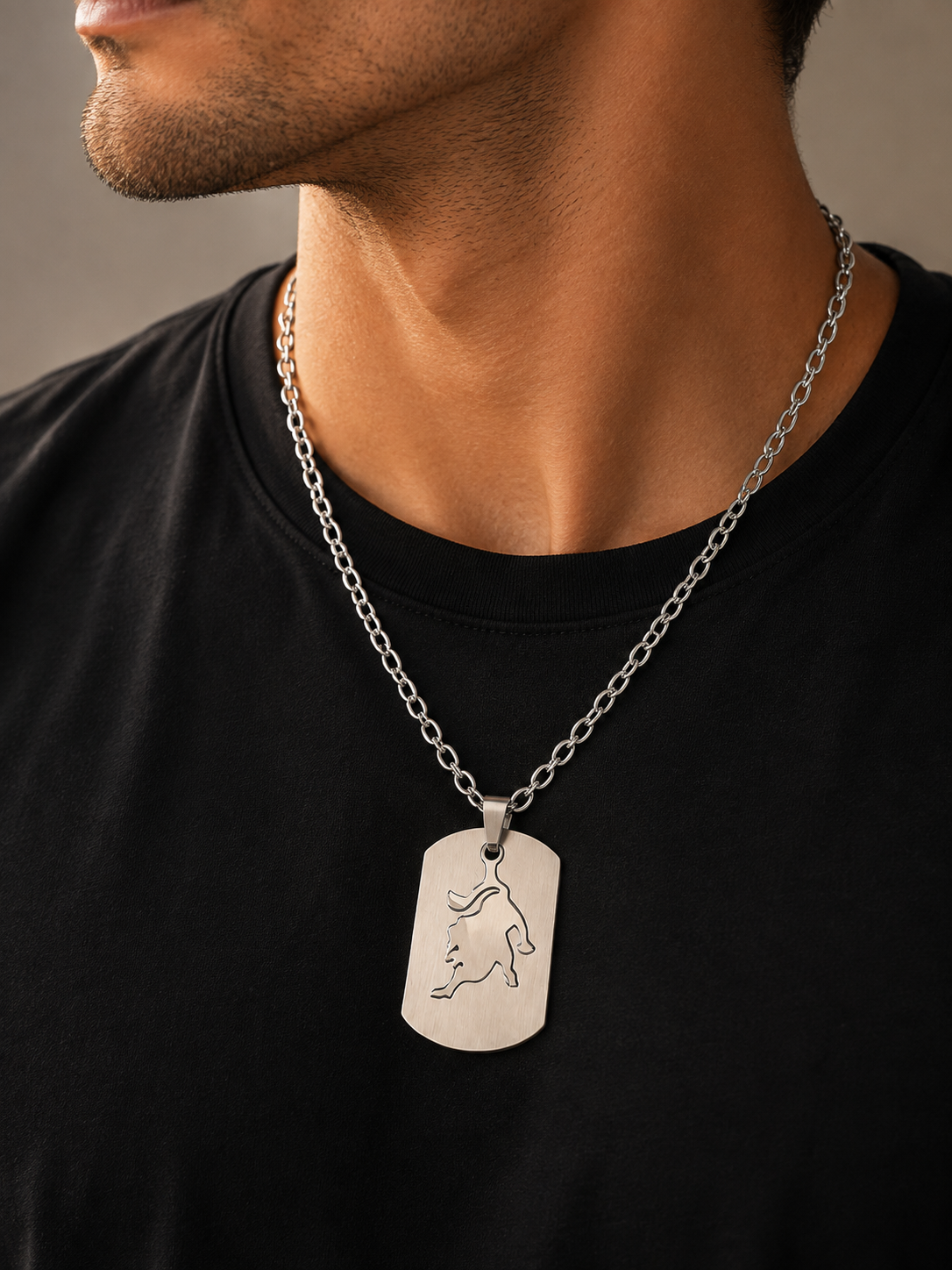 Collier Signe Astrologique Lion – Acier Inoxydable