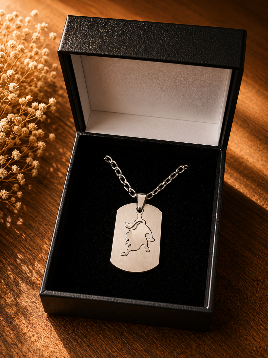 Collier Signe Astrologique Lion – Acier Inoxydable – Image 2