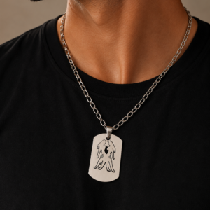 Collier signe astrologique Gémeaux – Acier inoxydable