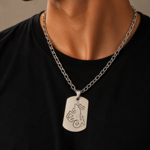 Collier signe astrologique Capricorne – Acier inoxydable