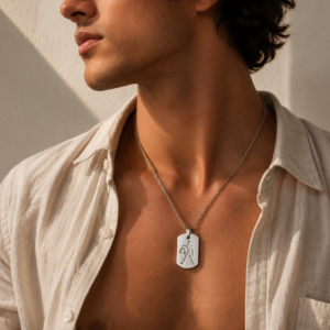 Collier Astro Sagittaire – Pendentif Zodiaque Acier Inoxydable