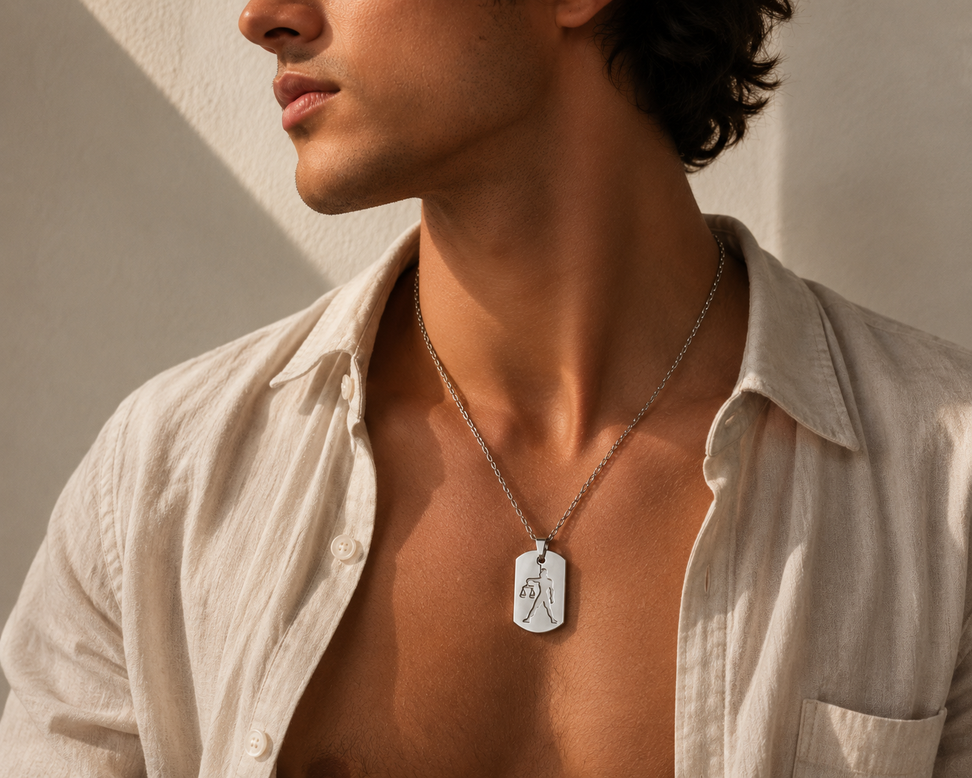 Collier Astro Sagittaire – Pendentif Zodiaque Acier Inoxydable