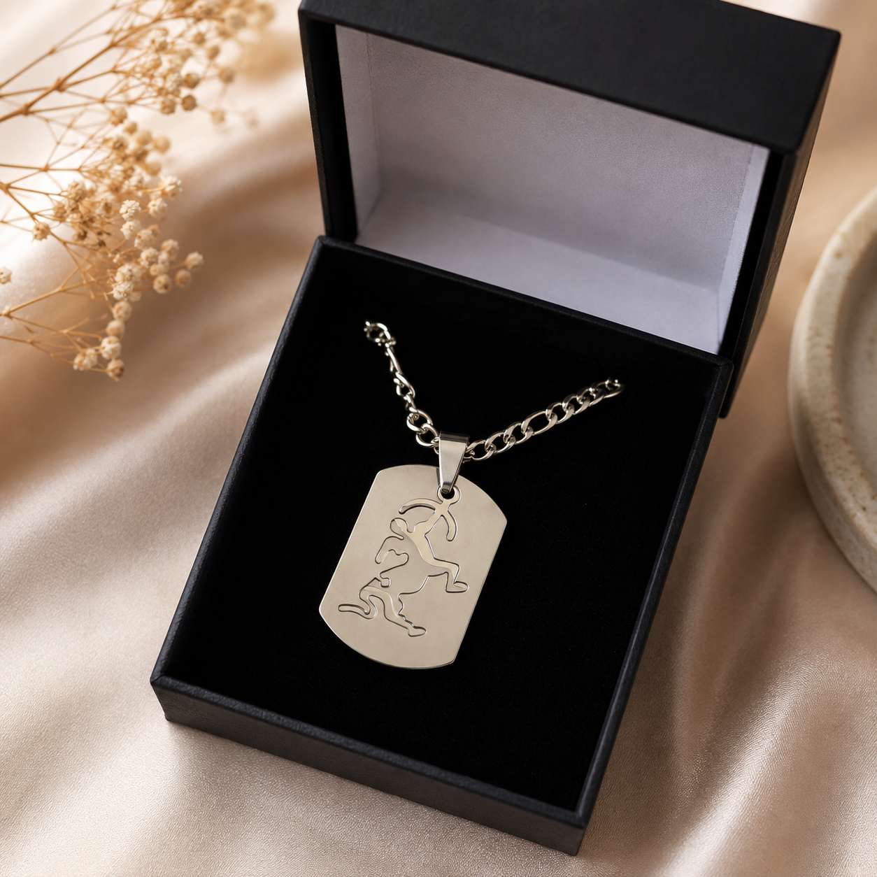 Collier Astro Sagittaire – Pendentif Zodiaque Acier Inoxydable – Image 2