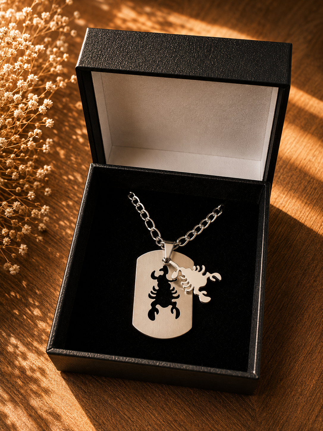 Collier Astro Scorpion – Pendentif Signe du Zodiaque en Acier Inoxydable – Image 3