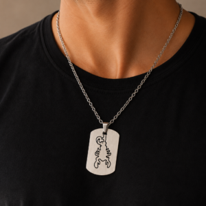 Collier Astro Scorpion – Pendentif Signe du Zodiaque en Acier Inoxydable