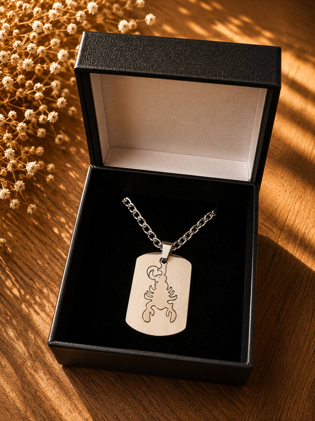 Collier Astro Scorpion – Pendentif Signe du Zodiaque en Acier Inoxydable – Image 2