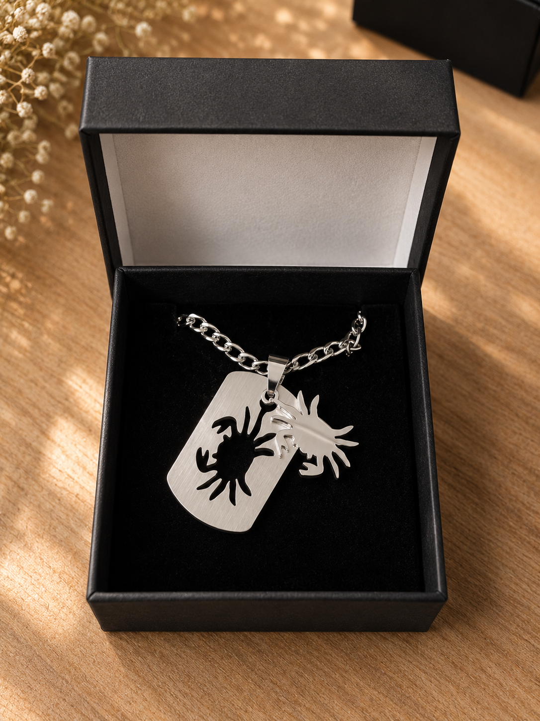 Collier Astro Cancer – Pendentif Zodiaque Acier Inoxydable – Image 3