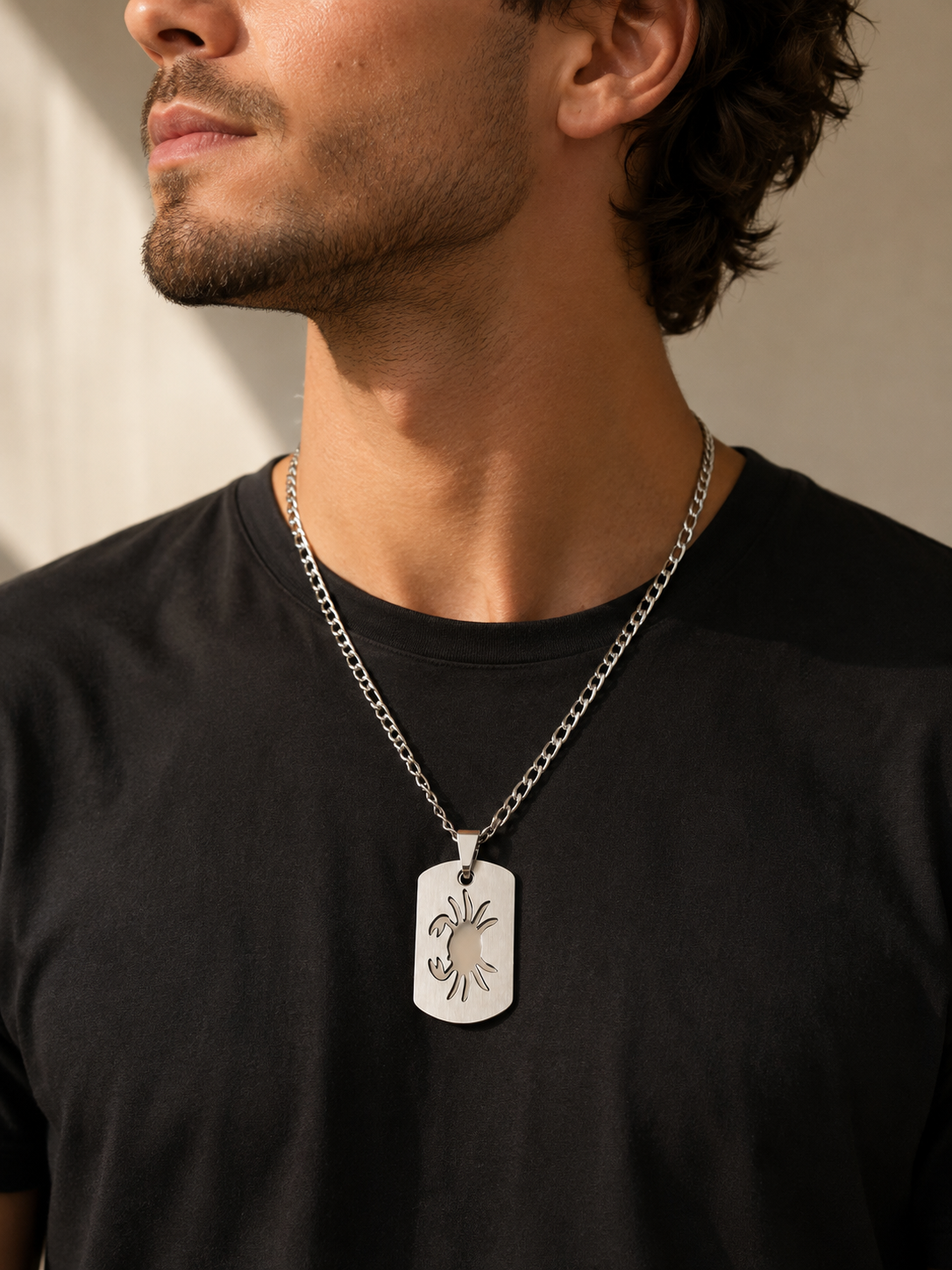 Collier Astro Cancer – Pendentif Zodiaque Acier Inoxydable