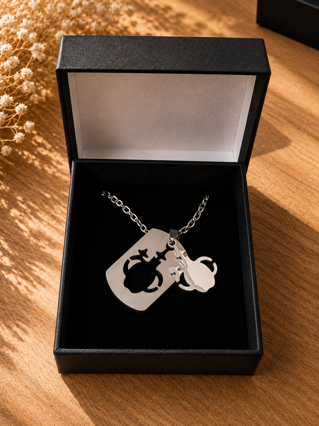 Collier Astro Verseau – Pendentif Zodiaque Acier Inoxydable – Image 3