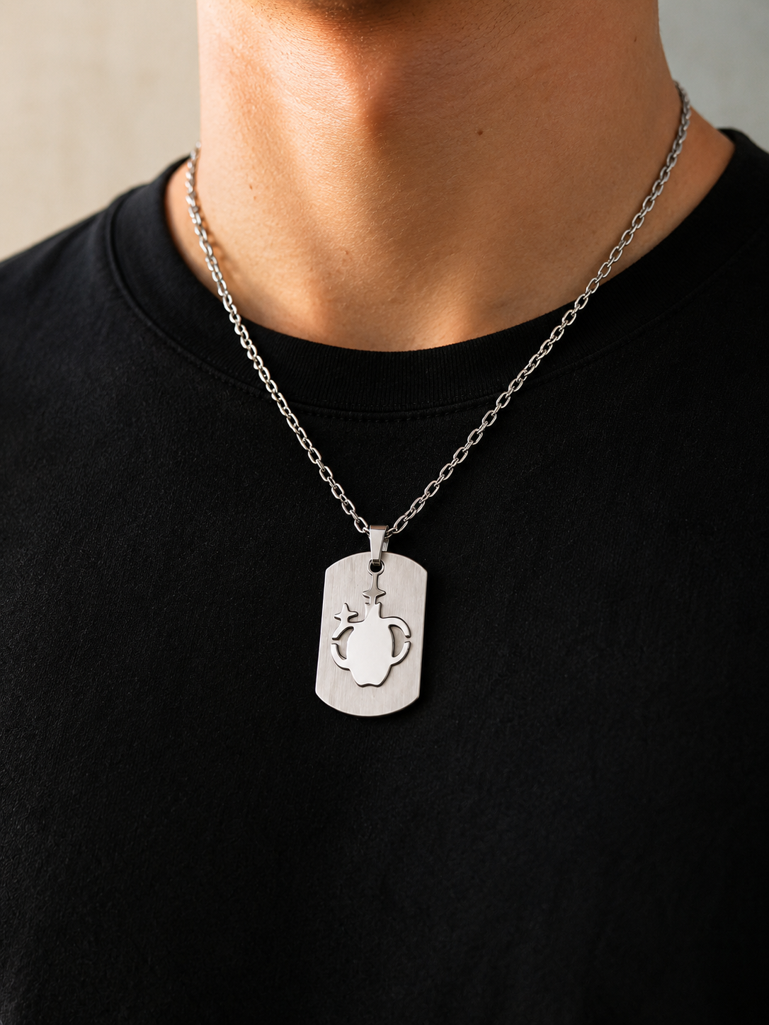 Collier Astro Verseau – Pendentif Zodiaque Acier Inoxydable