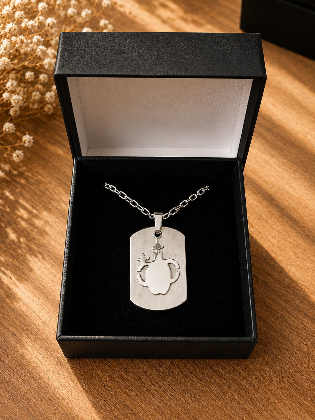 Collier Astro Verseau – Pendentif Zodiaque Acier Inoxydable – Image 2