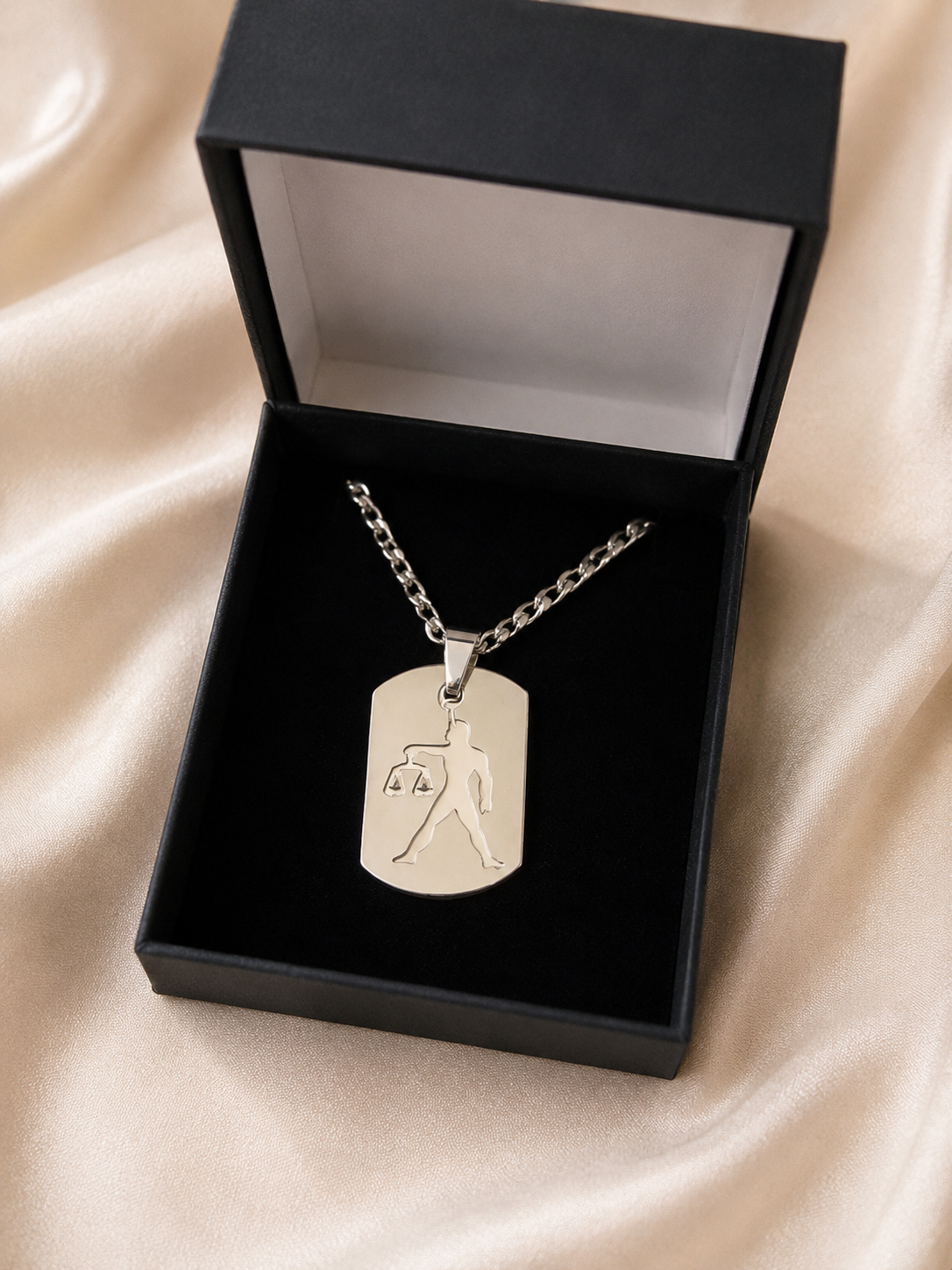 Collier Astro Balance – Pendentif Zodiaque Acier Inoxydable – Image 2
