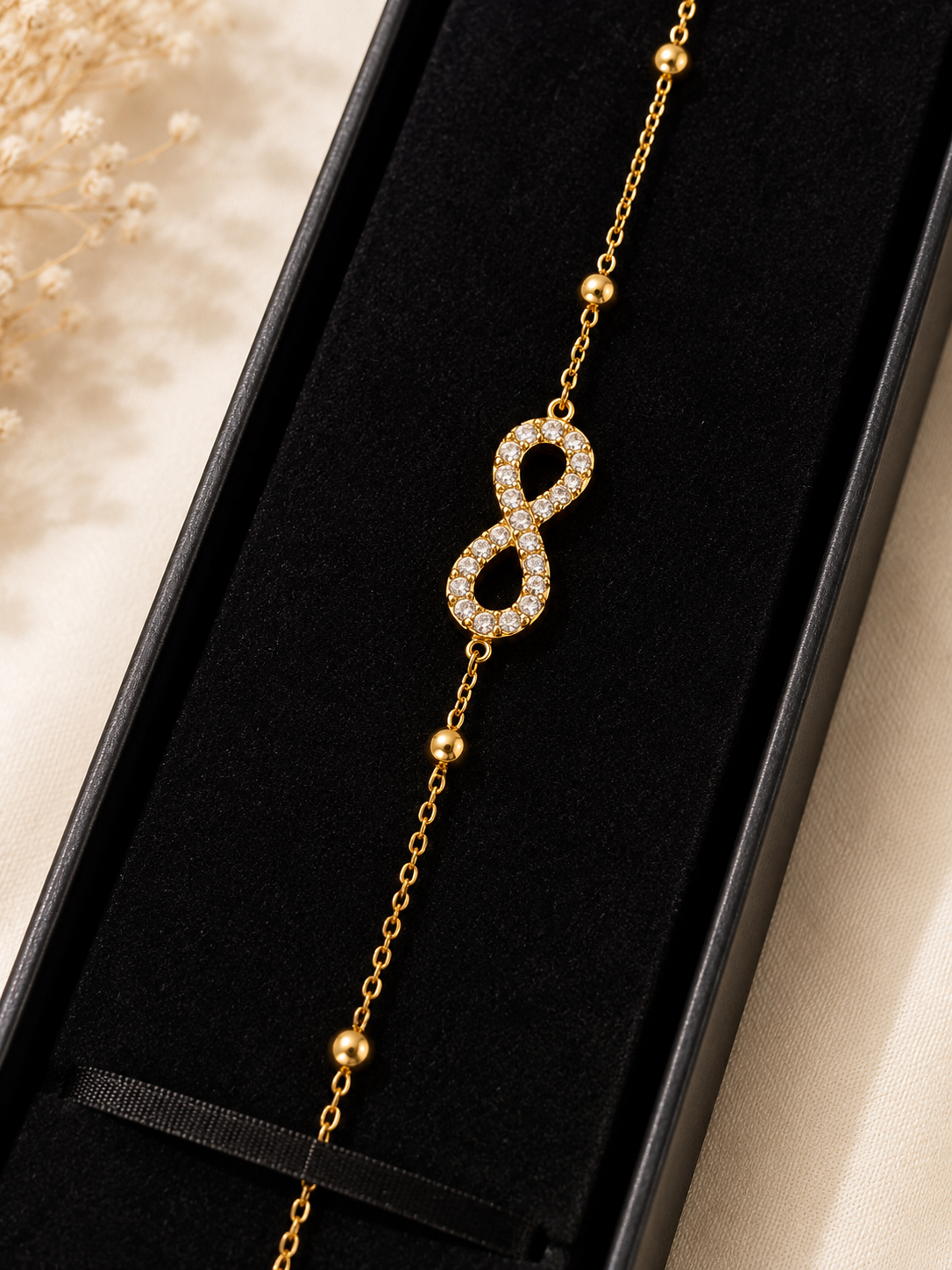 Bracelet Infini Scintillant – Doré & Argenté – Image 3